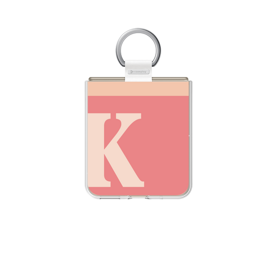クリアケース［ オリジナル - initial two tone - K pink ］