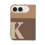 クリアケース［ オリジナル - initial two tone - K brown ］