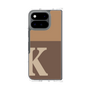 クリアケース［ オリジナル - initial two tone - K brown ］