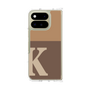クリアケース［ オリジナル - initial two tone - K brown ］
