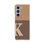 クリアケース［ オリジナル - initial two tone - K brown ］