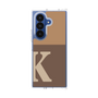 クリアケース［ オリジナル - initial two tone - K brown ］
