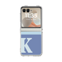 クリアケース［ オリジナル - initial two tone - K blue ］