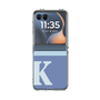 クリアケース［ オリジナル - initial two tone - K blue ］