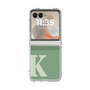 クリアケース［ オリジナル - initial two tone - K green ］