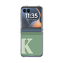 クリアケース［ オリジナル - initial two tone - K green ］