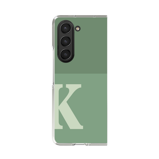 クリアケース［ オリジナル - initial two tone - K green ］