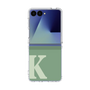 クリアケース［ オリジナル - initial two tone - K green ］