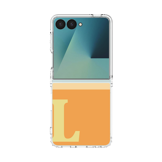 クリアケース［ オリジナル - initial two tone - L orange ］