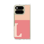 クリアケース［ オリジナル - initial two tone - L pink ］