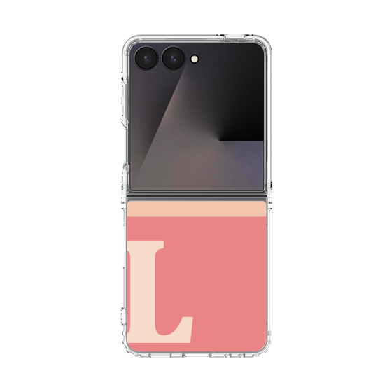 クリアケース［ オリジナル - initial two tone - L pink ］