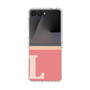 クリアケース［ オリジナル - initial two tone - L pink ］