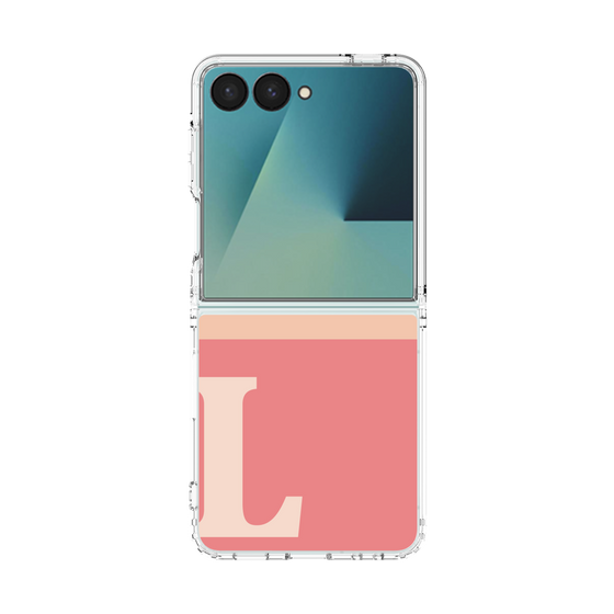 クリアケース［ オリジナル - initial two tone - L pink ］