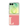 クリアケース［ オリジナル - initial two tone - L pink ］