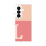クリアケース［ オリジナル - initial two tone - L pink ］