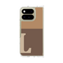 クリアケース［ オリジナル - initial two tone - L brown ］