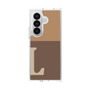 クリアケース［ オリジナル - initial two tone - L brown ］