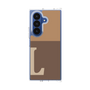 クリアケース［ オリジナル - initial two tone - L brown ］