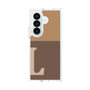 クリアケース［ オリジナル - initial two tone - L brown ］