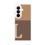 クリアケース［ オリジナル - initial two tone - L brown ］