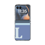 クリアケース［ オリジナル - initial two tone - L blue ］
