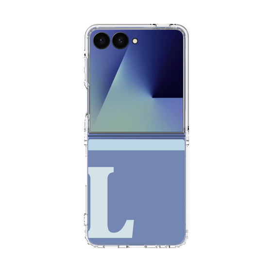 クリアケース［ オリジナル - initial two tone - L blue ］