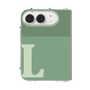 クリアケース［ オリジナル - initial two tone - L green ］