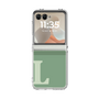 クリアケース［ オリジナル - initial two tone - L green ］