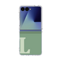 クリアケース［ オリジナル - initial two tone - L green ］