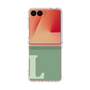 クリアケース［ オリジナル - initial two tone - L green ］