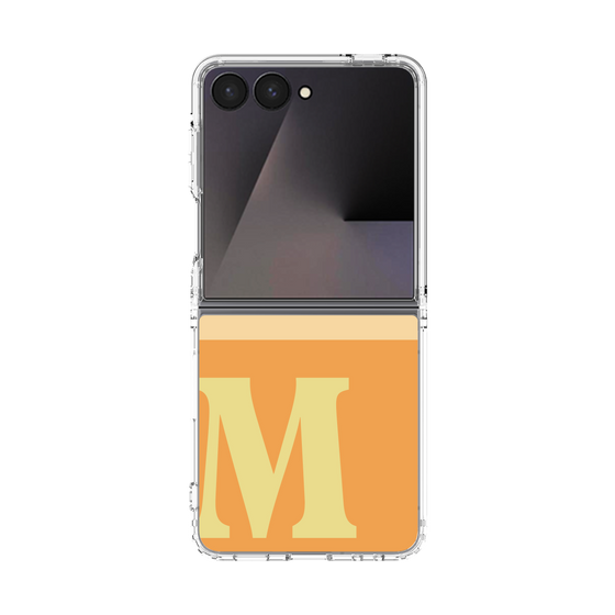 クリアケース［ オリジナル - initial two tone - M orange ］
