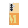 クリアケース［ オリジナル - initial two tone - M orange ］