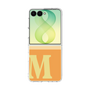 クリアケース［ オリジナル - initial two tone - M orange ］