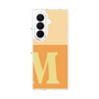 クリアケース［ オリジナル - initial two tone - M orange ］