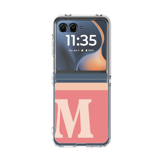 クリアケース［ オリジナル - initial two tone - M pink ］