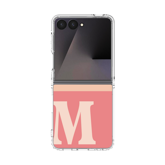 クリアケース［ オリジナル - initial two tone - M pink ］