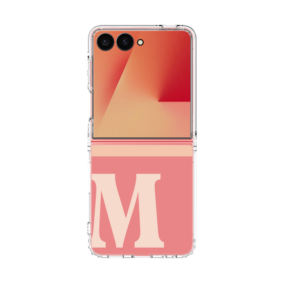 クリアケース［ オリジナル - initial two tone - M pink ］
