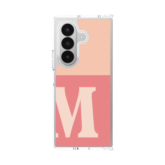 クリアケース［ オリジナル - initial two tone - M pink ］