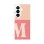 クリアケース［ オリジナル - initial two tone - M pink ］