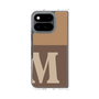クリアケース［ オリジナル - initial two tone - M brown ］