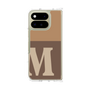 クリアケース［ オリジナル - initial two tone - M brown ］