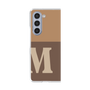 クリアケース［ オリジナル - initial two tone - M brown ］