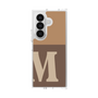 クリアケース［ オリジナル - initial two tone - M brown ］