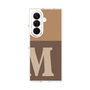 クリアケース［ オリジナル - initial two tone - M brown ］