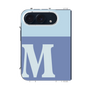 クリアケース［ オリジナル - initial two tone - M blue ］