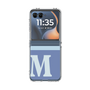 クリアケース［ オリジナル - initial two tone - M blue ］