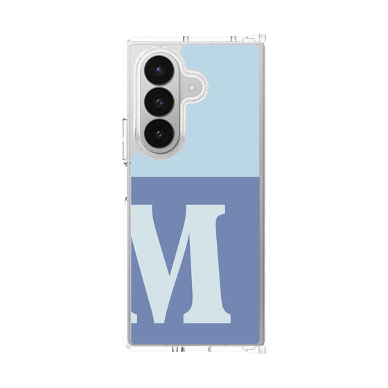 クリアケース［ オリジナル - initial two tone - M blue ］