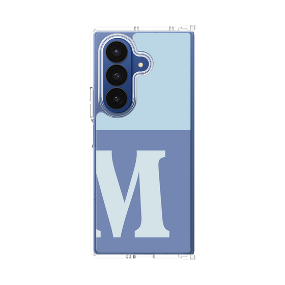 クリアケース［ オリジナル - initial two tone - M blue ］