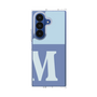 クリアケース［ オリジナル - initial two tone - M blue ］