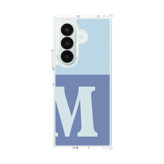 クリアケース［ オリジナル - initial two tone - M blue ］